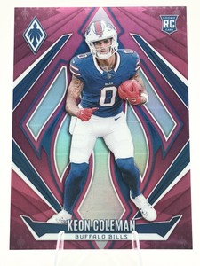2024 Panini Phoenix Keon Coleman PinkBlue Parallel RC Rookie Card #213 Numbered 3840
