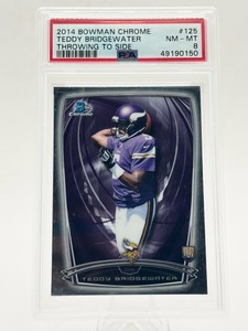 2014 Bowman Chrome Teddy Bridgewater RC Rookie Card #125 PSA 8 NM-MT