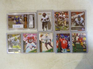 9 NFL Graded Autographed and Numbered Trading Cards