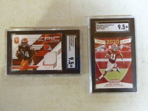 2 NFL Graded Trading Cards