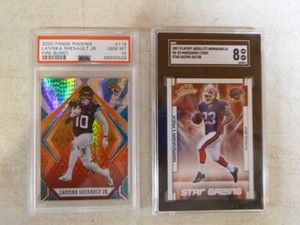 2 NFL Graded Trading Cards