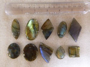 10 Labridorite Cabs