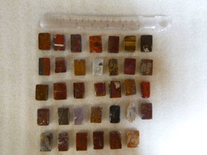 34 Rectangular Polished Stones