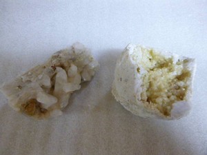 Quartz Cluster and a Geode