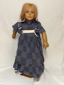 Annette Himstedt Malin Vinyl Doll in Blue Dress 28in Collector Doll