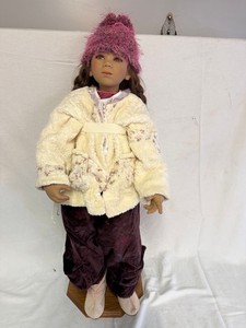 Annette Himstedt Inga Doll Large Vinyl Girl w Outfit & Stand