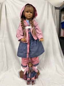 Himstedt Kinder Sina Vinyl Doll Set w Box COA & Companion Doll