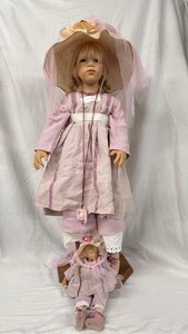 Annette Himstedt Siri & Kleine Siri Doll Set w Box Pink Outfit