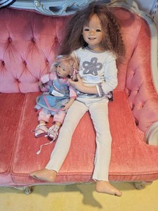 Annette Himstedt Sommer Kinder Liska & Lotta Doll Set w COA