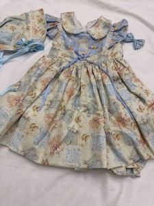 Custom Annette Himstedt Doll Dress Set Bonnet Bloomers Hair Bow
