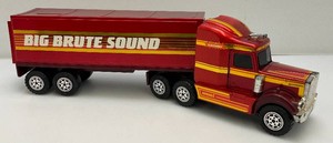 Vintage Collectible Buddy L Big Brute Sound 21 Semi And Trailer With Battery Operated Sound