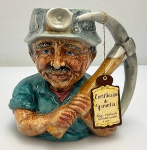 Vintage Collectible Miner Toby Mug With Original Tag