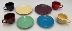 Misc. Collectible Fiestaware Cups And Saucers