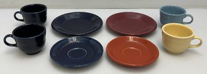 Misc. Collectible Fiestaware Cups And Saucers