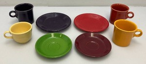 Misc. Collectible Fiestaware Cups And Saucers