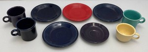 Misc. Collectible Fiestaware Cups And Saucers