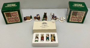 Collectible Department 56 The Heritage Village Collection & Dickens Accessories Pieces In Original Boxes