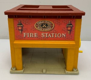 Vintage Fisher Price Play Family Fire Station