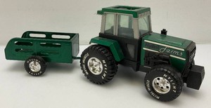 Vintage Nylint Metal Muscle Die Cast Tractor With Trailer