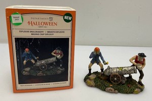 RETIRED Collectible Department 56 Halloween Explosive Skullduggery (New Old Stock)
