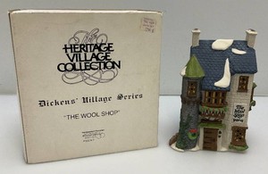 Collectible Department 56 The Heritage Village Collection Dickins Village Collection The Wool Shop In Original Box