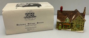 Collectible Department 56 The Heritage Village Collection Dickins Village Collection Stone Cottage In Original Box