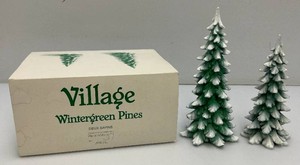 Collectible Department 56 Village Wintergreen Pines Deux Sapins  In Original Box