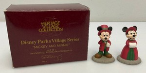 Collectible Department 56 The Heritage Village Collection Disney Parks Village Series Mickey & Minnie In Original Boxes