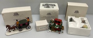 Collectible Department 56 The Heritage Village Collection Accessories In Original Boxes Christmas Carol Set Missing One Figure