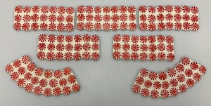 Department 56 Peppermint Road Christmas Snow House Village Street 8 Pieces