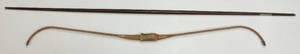 Vintage Recurve Bow 58 & Kung Fu Training Staff 72
