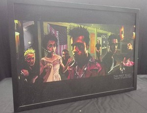 FIGHT CLUB THE FIRST RULE FRAMED POSTER