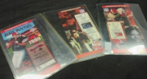 3 COMMEMORATIVE FOOTBALL TICKETS
