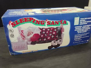 SLEEPING SANTA HOUSE DISPLAY