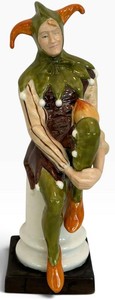 O - Porcelain Jester Figurine - the Leonardo Collection