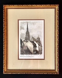LR - Vintage Framed Art Print - Wien, Schuler Stra Be - Henry GEORING