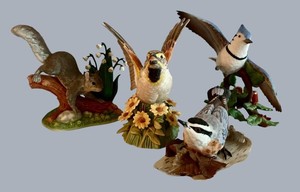 LR - Porcelain Bird Figurines - Lenox Wildlife Collection (Lot of 4)