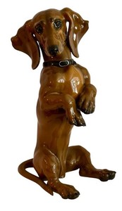 LR - Porcelain Dachshund Figurine - Rosenthal Germany