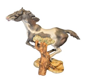 MB - Porcelain Horse Figurine - C. Martinu Signed Made in Spain