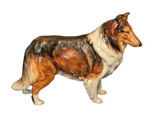 MB - Vintage Royal Doulton Ashtead Applause Collie Dog Figurine - Model HN1058