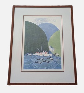 MB - Framed Art Print - Rie Munoz Coming Into Tenakee Inlet 447750