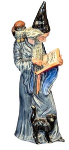 MB - Porcelain Figurine - Vintage Royal Doulton the Wizard HN 2877