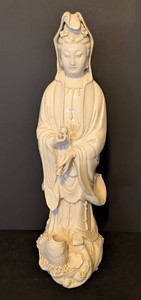 MB - Ceramic Guanyin Figurine - Large Quan Yin Statue