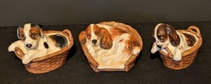 MB - Dog Figurines - Royal Doulton Bone China (Lot of 3)