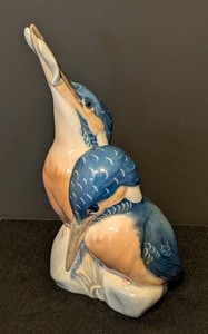 MB - Porcelain Bird Figurine - Royal Copenhagen Kingfishers