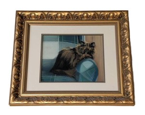 MB - Pastel Painting - Mary White Kochenderfer Sitting Pretty Framed