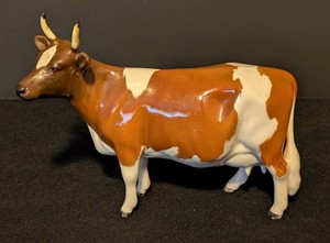 LR - Cow Figurine - Vintage Beswick Ceramic