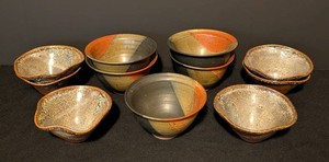 LR - Handcrafted Studio Pottery Bowls - Assorted Reactive Glaze (Lot of 11)