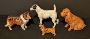 LR - Dog Figurines - Royal Doulton Ceramic Collection (Lot of 4)