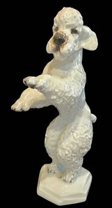 SR - Porcelain Poodle Figurine - Rosenthal Hand-Painted